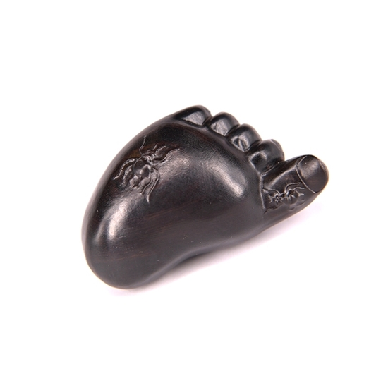 图片 知足把件（紫光檀）