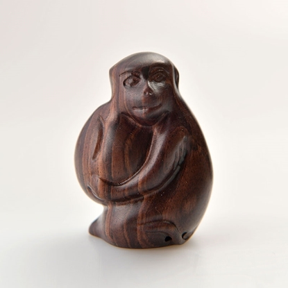 图片 属相猴（紫光檀）