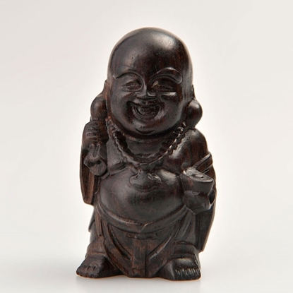 图片 钱袋弥勒佛-弥勒财神（紫光檀）