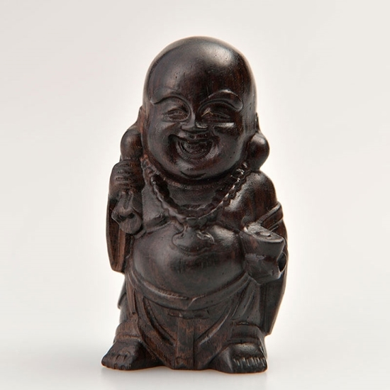 图片 钱袋弥勒佛-弥勒财神（紫光檀）