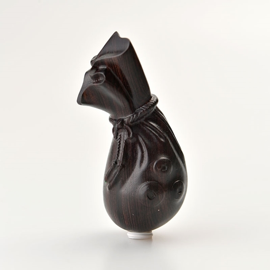 图片 五福钱袋（紫光檀）