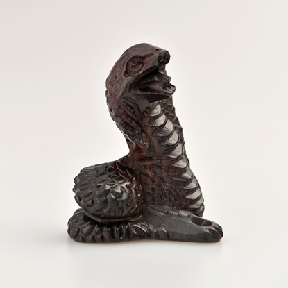 图片 属相蛇（紫光檀）