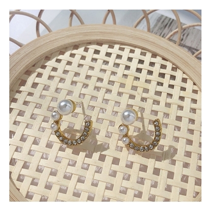 图片 缔晶 珍珠气质耳钉 E2047