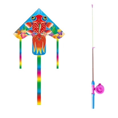 图片 徽羚羊 云趣 鱼竿风筝【金鱼】