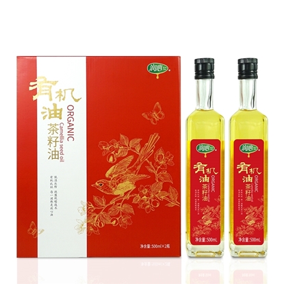 图片 润心 有机山茶油礼盒装500ML*2