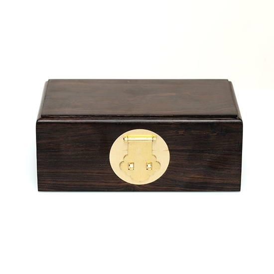 图片 素面首饰盒（紫光檀）