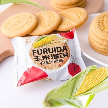 图片 福瑞达 玉米灌饼 不添加蔗糖 500g