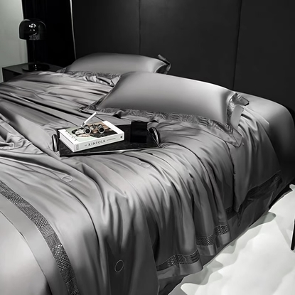 图片 汉珍玉丝  可水洗蚕丝被（纯灰色）200*230cm