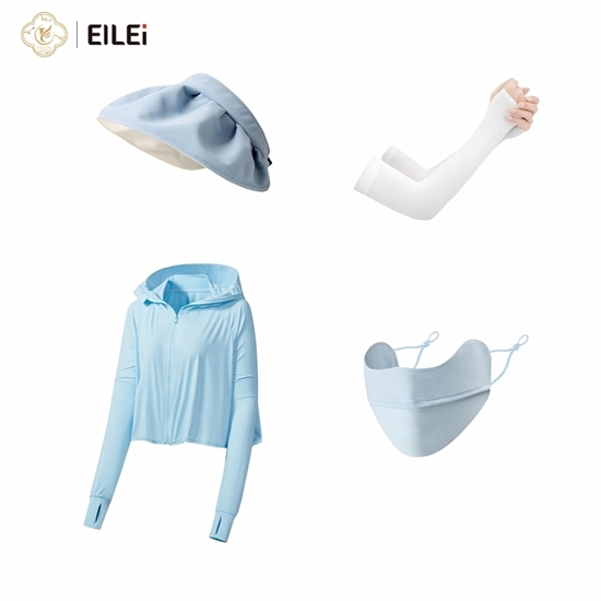 图片 EILEI  806防晒休闲套装（防晒衣+防晒帽+防晒口罩+冰袖）