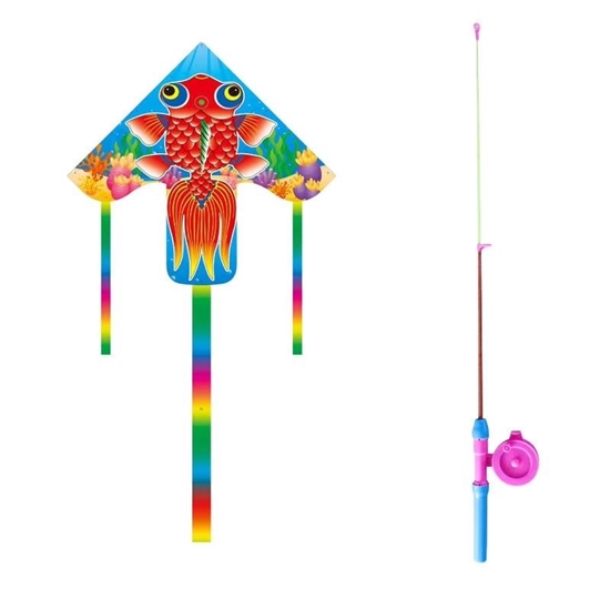 图片 徽羚羊 云趣 鱼竿风筝【金鱼】