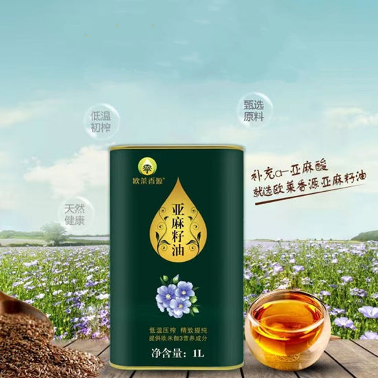 图片 欧莱香源 亚麻籽油 1L
