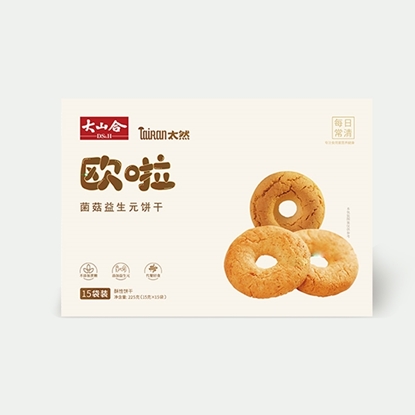 图片 大山合太然 欧拉菌菇益生元饼干225g