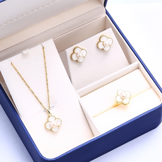 图片 奥利维拉幸运四叶草珍珠套装C3-1291-1